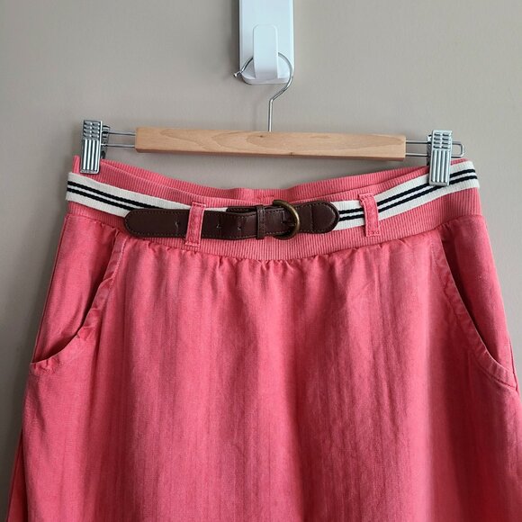 Splendid soft red maxi skirt with belt. Fits bigger. - Picture 3 of 9